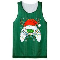 Christmas Santa Gamer Xmas Funny Video Gaming Christmas Mesh Reversible Basketball Jersey Tank