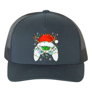 Christmas Santa Gamer Xmas Funny Video Gaming Christmas Yupoong Adult 5-Panel Trucker Hat