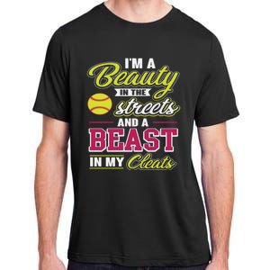 Cute Softball Gift For Softball Players Adult ChromaSoft Performance T-Shirt