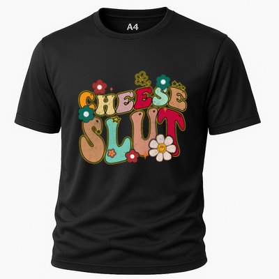 Cheese Slut Groovy Christmas Sarcastic Saying Performance Shirt