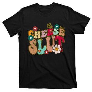 Cheese Slut Groovy Christmas Sarcastic Saying T-Shirt