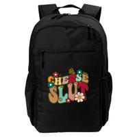Cheese Slut Groovy Christmas Sarcastic Saying Backpack