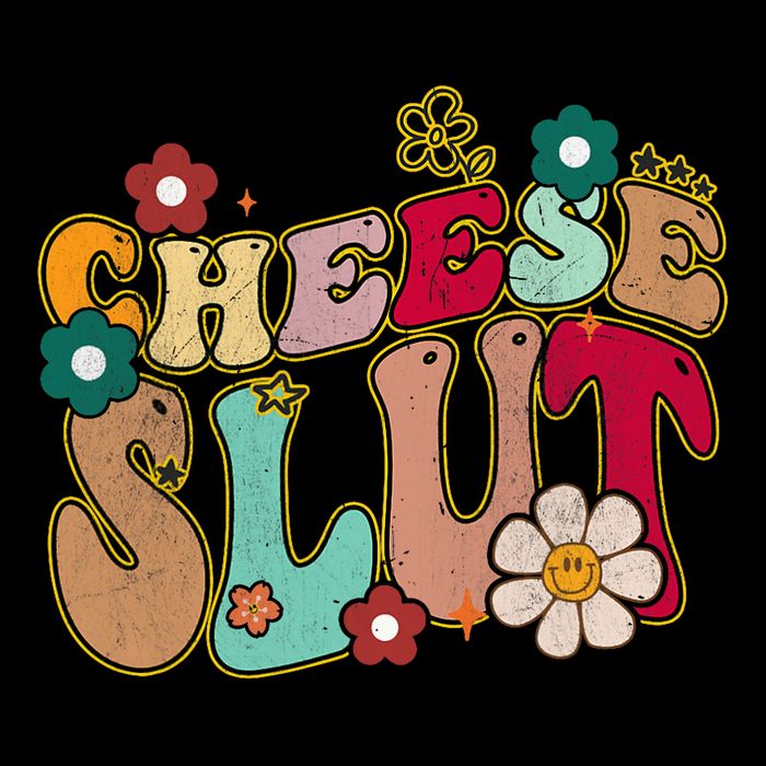 Cheese Slut Groovy Christmas Sarcastic Saying Backpack