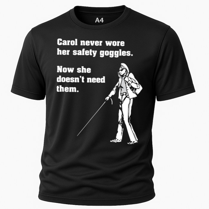 Carol Safety Goggles Funny Science Chemistry Cooling Performance Crew T-Shirt