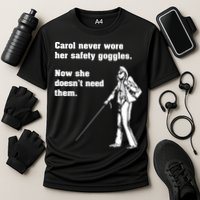 Carol Safety Goggles Funny Science Chemistry Cooling Performance Crew T-Shirt