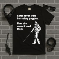 Carol Safety Goggles Funny Science Chemistry T-Shirt