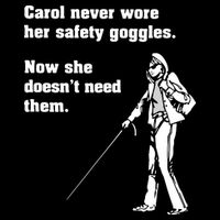 Carol Safety Goggles Funny Science Chemistry T-Shirt