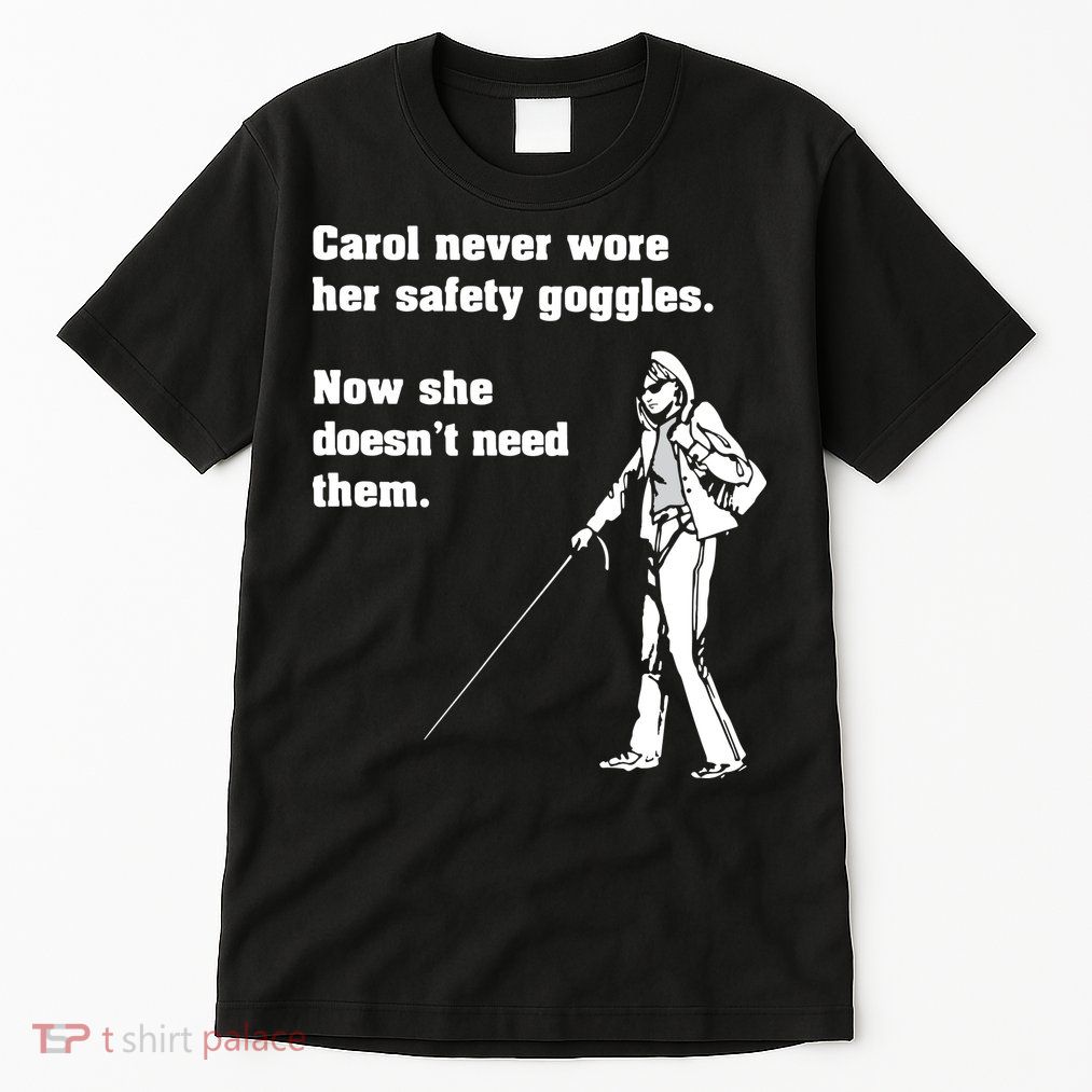 Carol Safety Goggles Funny Science Chemistry Tall T-Shirt