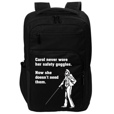 Carol Safety Goggles Funny Science Chemistry Impact Tech Backpack