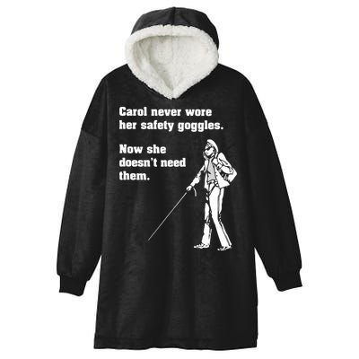 Carol Safety Goggles Funny Science Chemistry Hooded Wearable Blanket
