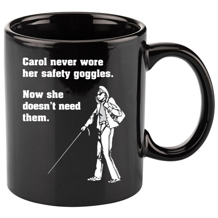 Carol Safety Goggles Funny Science Chemistry 11oz C Handle Ceramic Mug