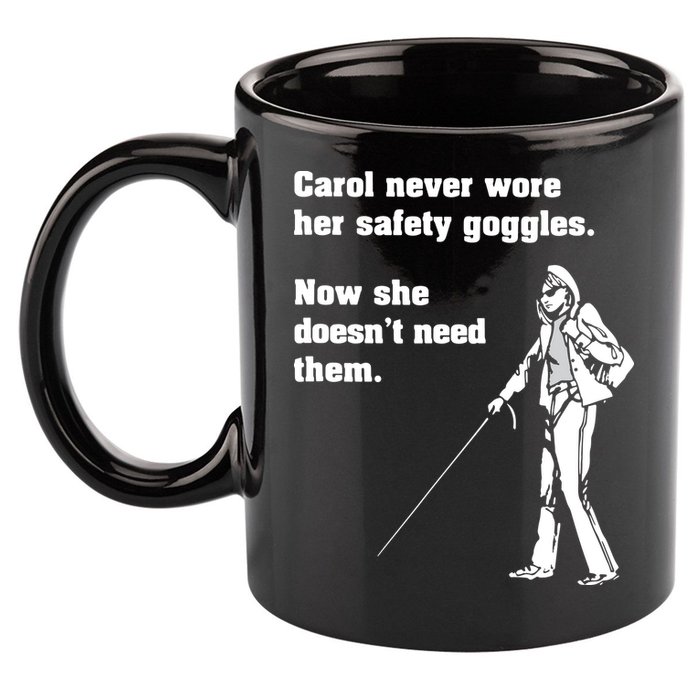 Carol Safety Goggles Funny Science Chemistry 11oz C Handle Ceramic Mug