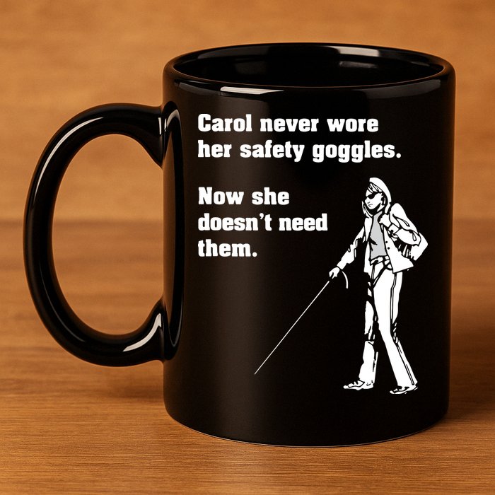 Carol Safety Goggles Funny Science Chemistry 11oz C Handle Ceramic Mug