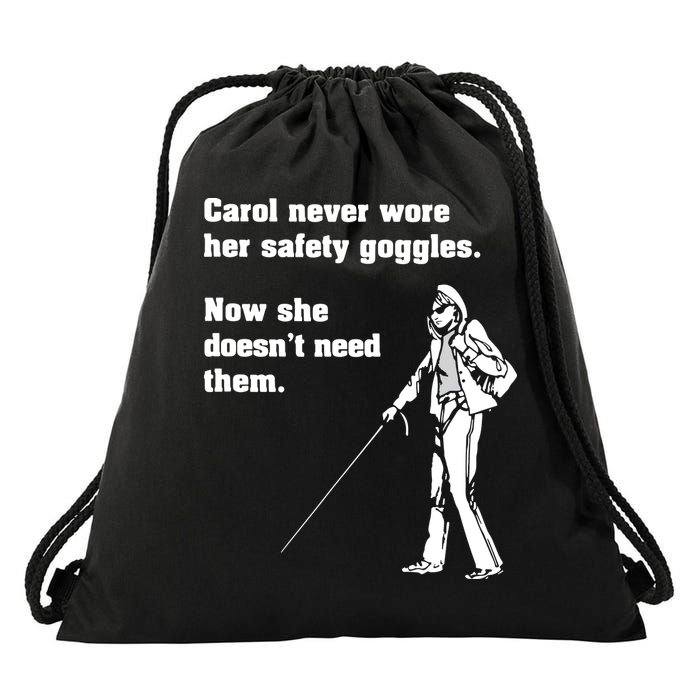 Carol Safety Goggles Funny Science Chemistry Drawstring Bag