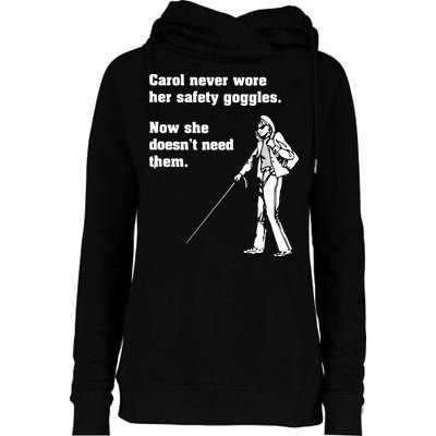 Carol Safety Goggles Funny Science Chemistry Womens Funnel Neck Pullover Hood