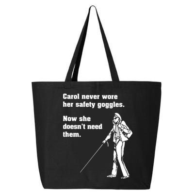 Carol Safety Goggles Funny Science Chemistry 25L Jumbo Tote