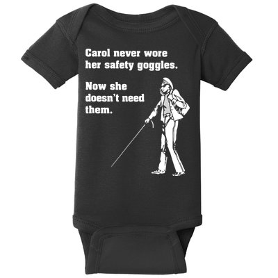 Carol Safety Goggles Funny Science Chemistry Baby Bodysuit