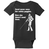 Carol Safety Goggles Funny Science Chemistry Baby Bodysuit