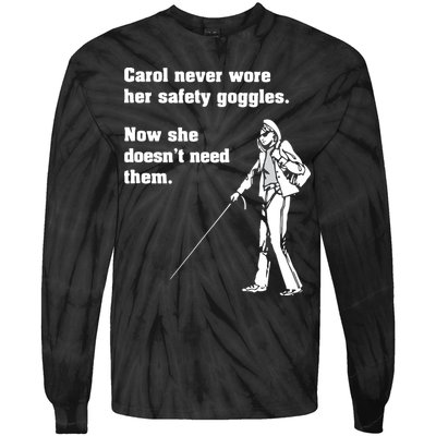 Carol Safety Goggles Funny Science Chemistry Tie-Dye Long Sleeve Shirt