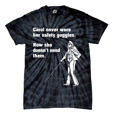 Carol Safety Goggles Funny Science Chemistry Tie-Dye T-Shirt