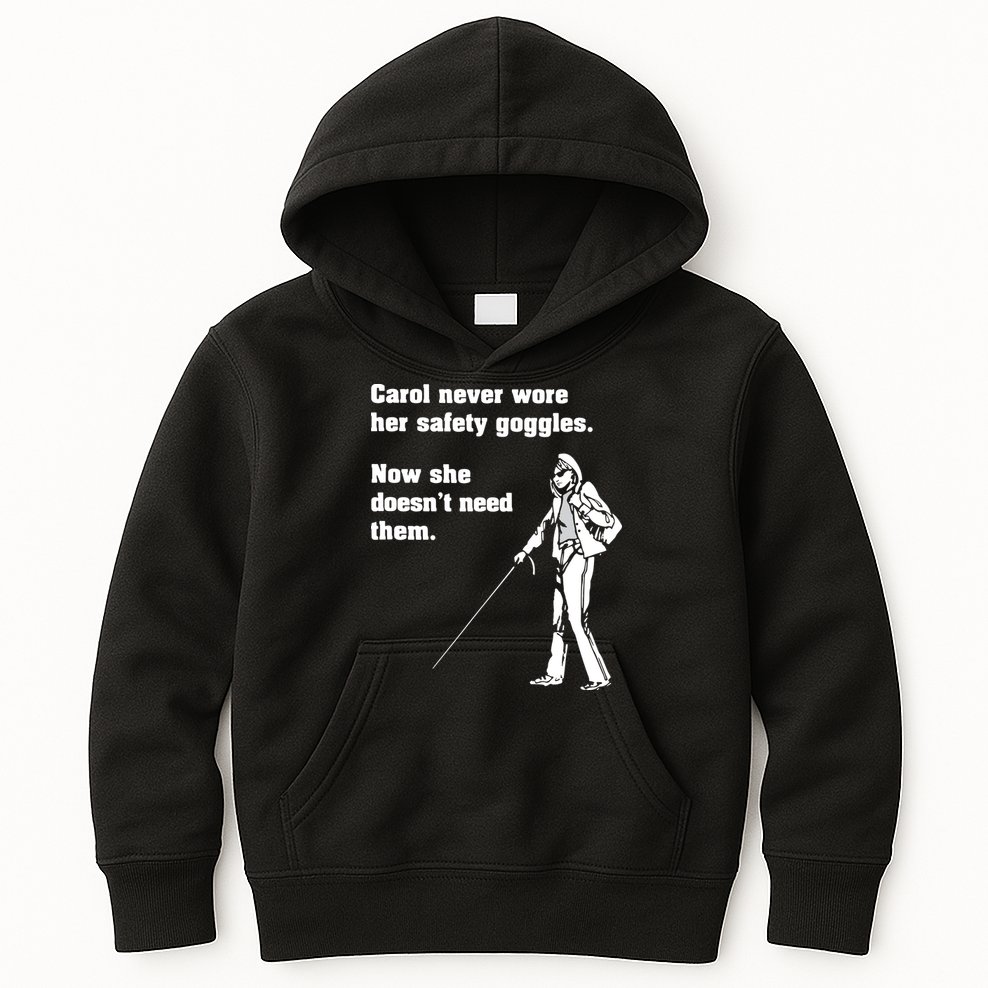 Carol Safety Goggles Funny Science Chemistry Kids Hoodie