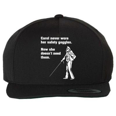 Carol Safety Goggles Funny Science Chemistry Wool Snapback Cap