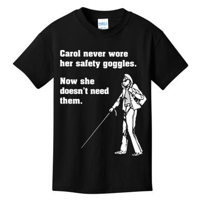 Carol Safety Goggles Funny Science Chemistry Kids T-Shirt