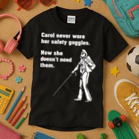 Carol Safety Goggles Funny Science Chemistry Kids T-Shirt