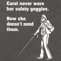 Carol Safety Goggles Funny Science Chemistry Cotton Canvas Backpack
