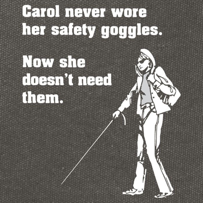 Carol Safety Goggles Funny Science Chemistry Cotton Canvas Backpack