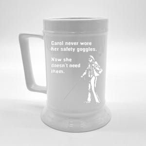 Carol Safety Goggles Funny Science Chemistry Beer Stein