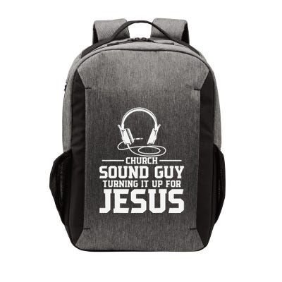 Church Sound Guy Turning It Up For Jesus Recording Engineer Vector Backpack
