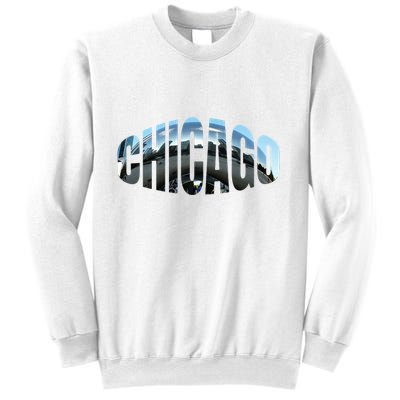 Chicago Skyline Giant Bean City Illinois State Gift Sweatshirt