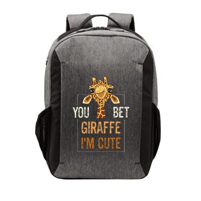 Cute Sarcastic Giraffe Animal Lover You Bet Giraffe IM Cute Vector Backpack