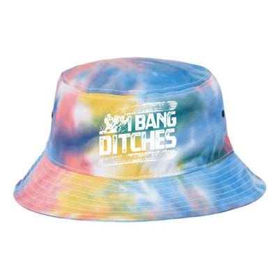 Cool Snowmobile Gift I Bang Ditches Snowmobiling Tie Dye Newport Bucket Hat