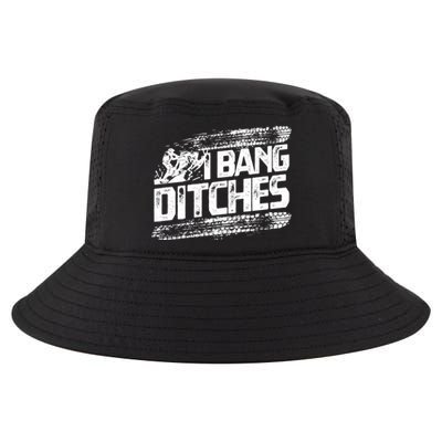 Cool Snowmobile Gift I Bang Ditches Snowmobiling Cool Comfort Performance Bucket Hat