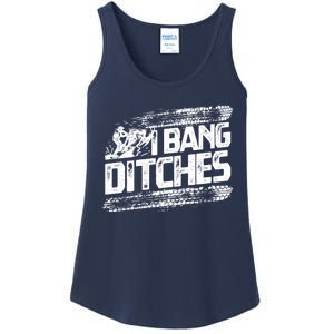 Cool Snowmobile Gift I Bang Ditches Snowmobiling Ladies Essential Tank