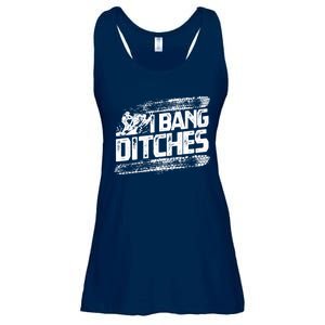 Cool Snowmobile Gift I Bang Ditches Snowmobiling Ladies Essential Flowy Tank