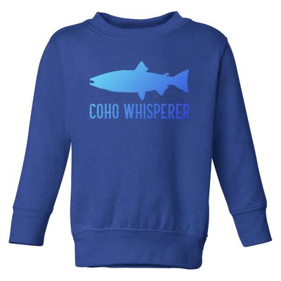 Coho Salmon Gift Fun Fishing Gift Laskan Fisher Toddler Sweatshirt