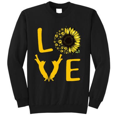 Cat Sunflower Gifts For Cat Lovers Cat Mom Tall Sweatshirt