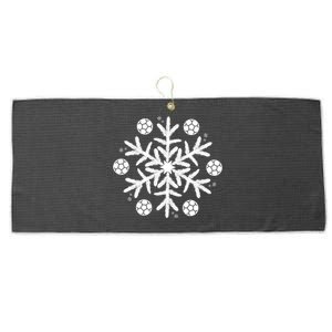 Christmas Soccer Gift Winter Snowflake Gift Large Microfiber Waffle Golf Towel