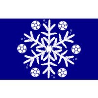 Christmas Soccer Gift Winter Snowflake Gift Bumper Sticker