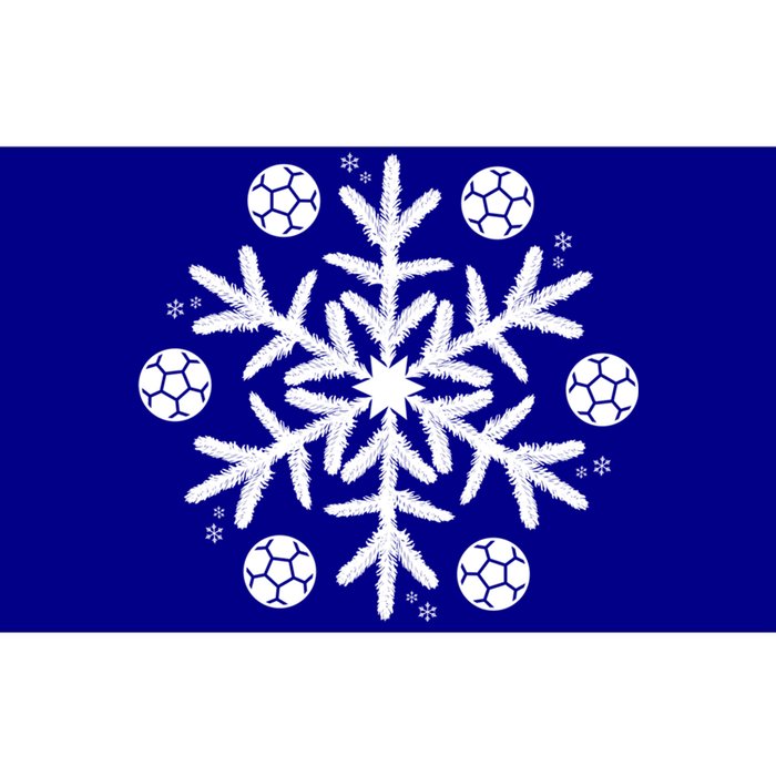 Christmas Soccer Gift Winter Snowflake Gift Bumper Sticker