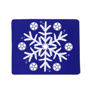 Christmas Soccer Gift Winter Snowflake Gift Mousepad