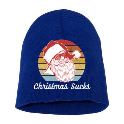 Christmas Sucks Gift Short Acrylic Beanie