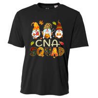 Cna Squad Gnome Nurse Leopard Thanksgiving Fall Stethoscope Cooling Performance Crew T-Shirt