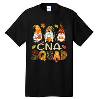 Cna Squad Gnome Nurse Leopard Thanksgiving Fall Stethoscope Tall T-Shirt