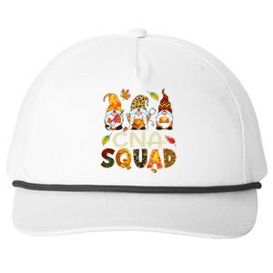 Cna Squad Gnome Nurse Leopard Thanksgiving Fall Stethoscope Snapback Five-Panel Rope Hat