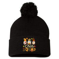 Cna Squad Gnome Nurse Leopard Thanksgiving Fall Stethoscope Pom Pom 12in Knit Beanie