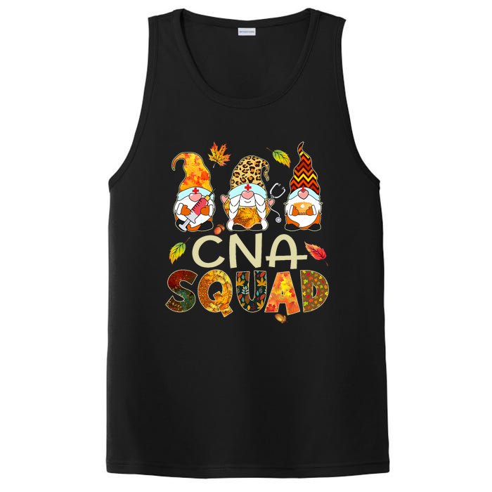 Cna Squad Gnome Nurse Leopard Thanksgiving Fall Stethoscope PosiCharge Competitor Tank